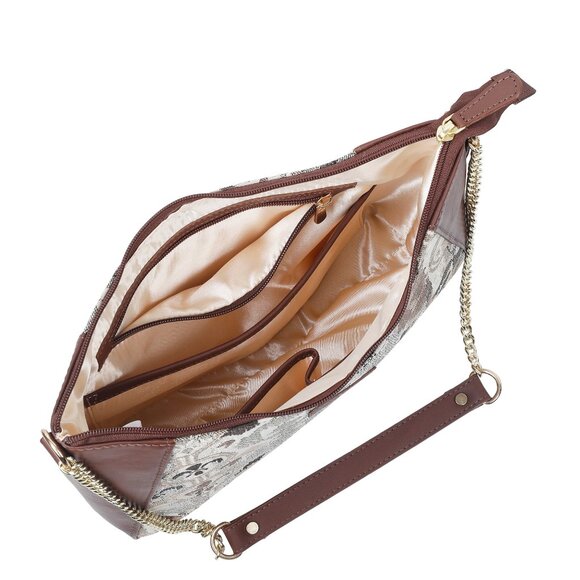 Women's Abstract Pattern Tapestry Fabric Hobo Bag |Shoulder Sling bag, Purse - Picture 5 of 8